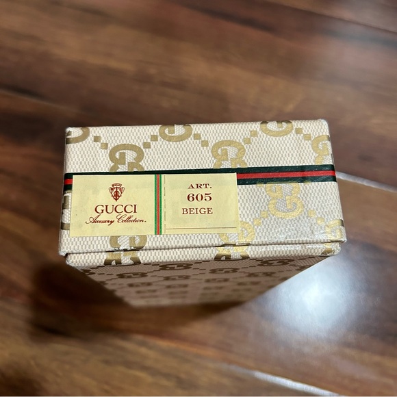 Vintage Gucci Brown Micro GG Monogram Bifold Wallet with original box - Picture 8 of 9